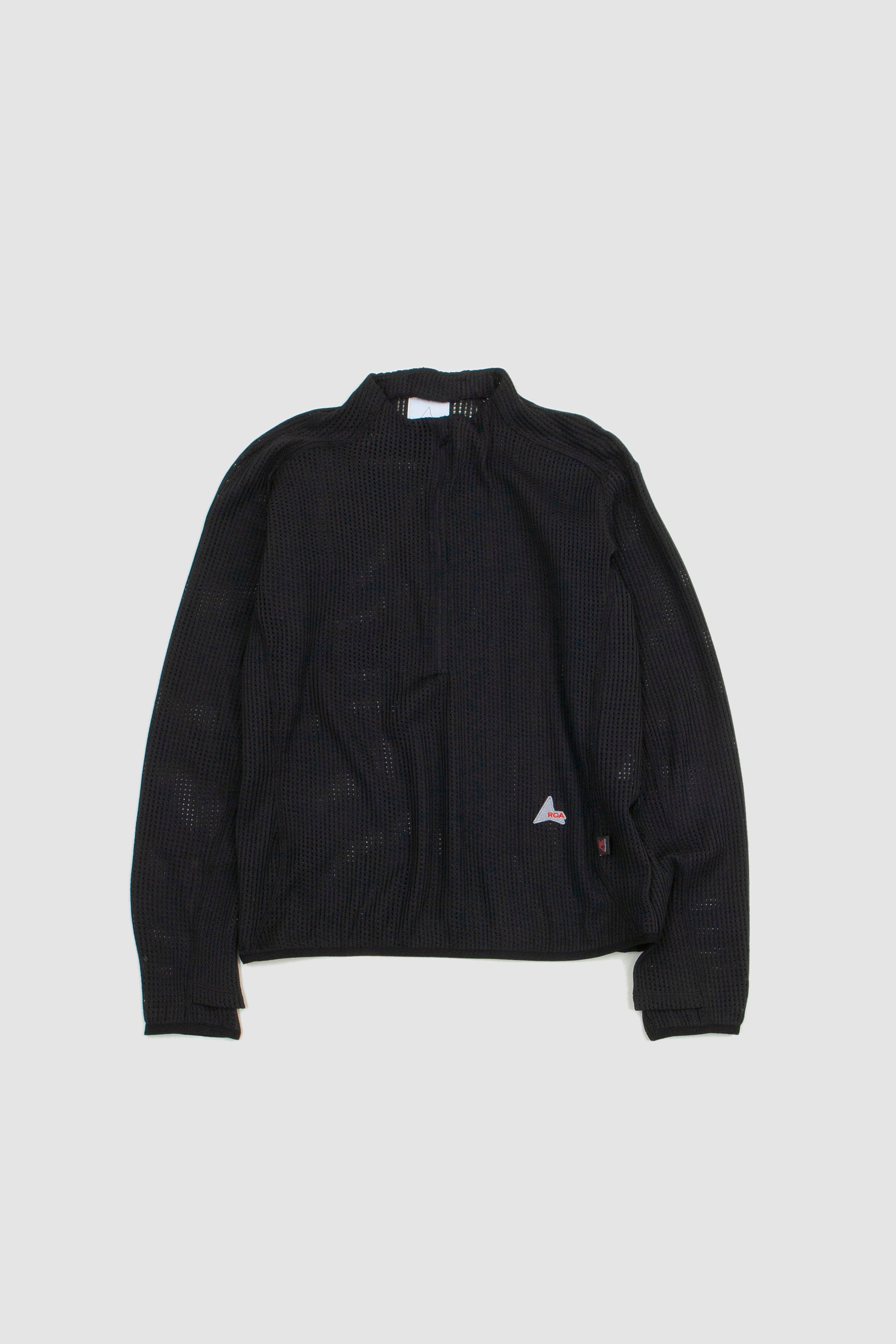 【ROA / ロア】roa hiking MESH ZIP UP SWEATER Mesh Zip Up Black – ROA