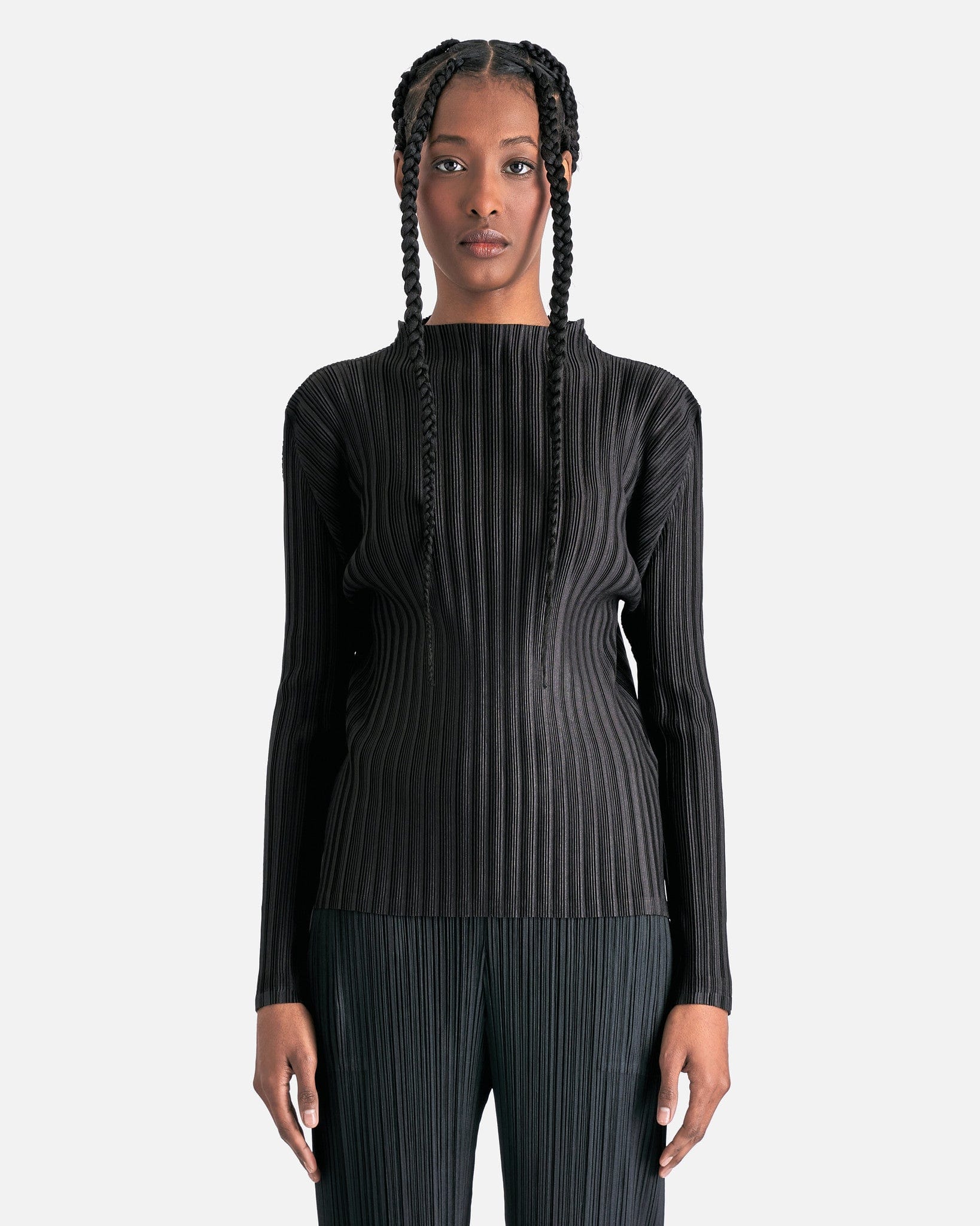 Pleats Please by Issey Miyake January Rib Pleats - Charcoal 