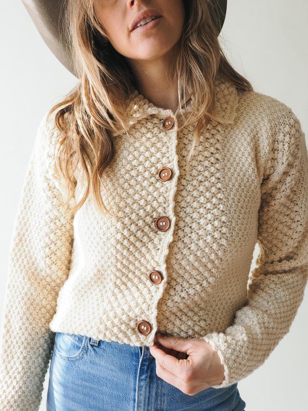 Vintage Hand Kinit Wool Cardigan main image 1