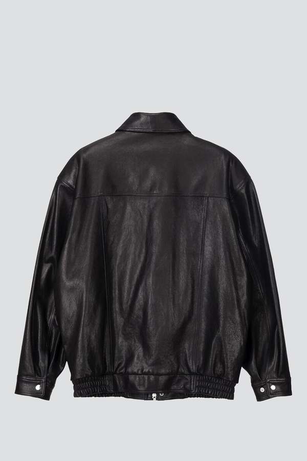 ジャケット・アウター DUNST OVERSIZED VINTAGE LEATHER BOUSON DUNST - Unisex Oversized Vintage Leather Blouson Jacket | Plush