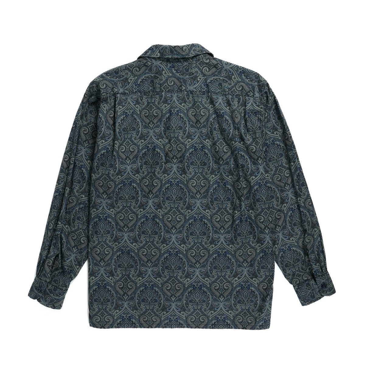 Classic Shirt - Navy Cotton Paisley Print | Garmentory