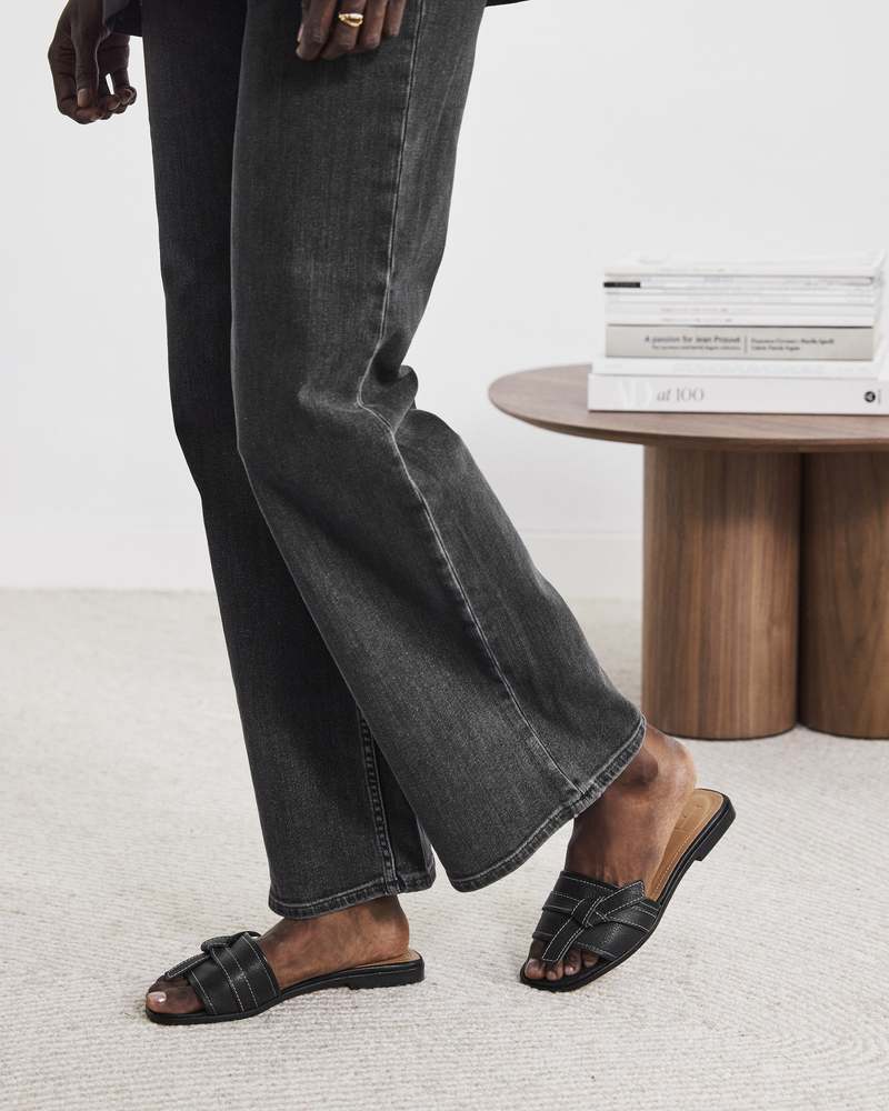 Flattered Leather My Sandal - Black | Garmentory