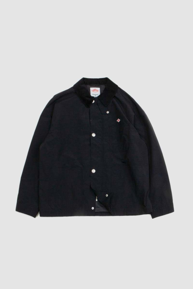 【DANTON uniforme】COVERALL DENIM 38 Danton Coverall Jacket - Black | Garmentory