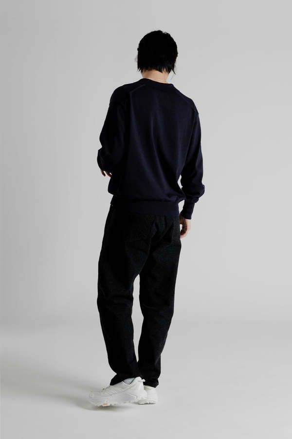 KAPTAIN SUNSHINE Cotton Knit Skipper Shirt - Navy | Garmentory