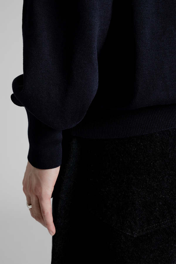 トップス THE Soloist. Cotton Silk Skipper Shirts KAPTAIN SUNSHINE Cotton Knit Skipper Shirt - Navy | Garmentory