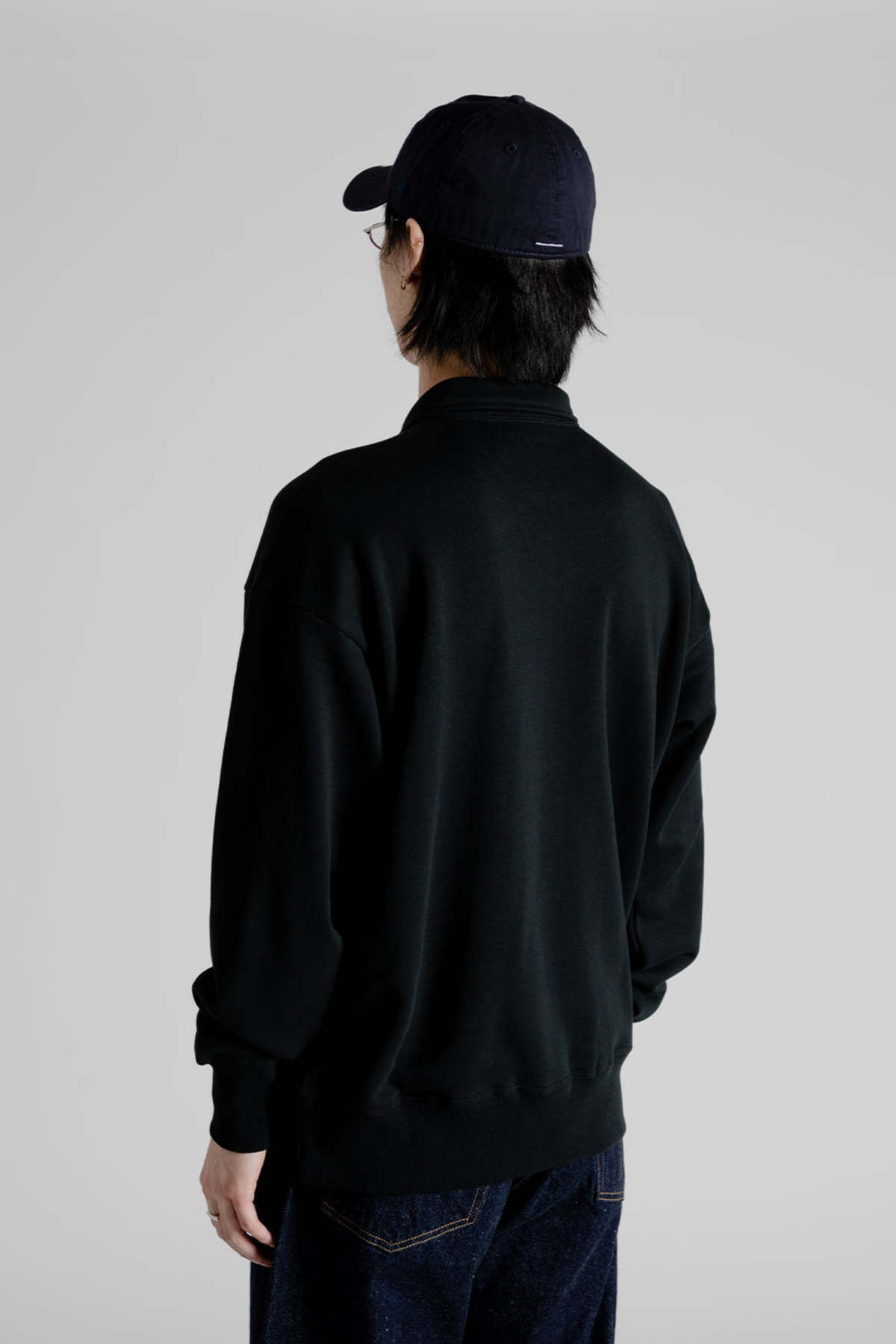 KAPTAIN SUNSHINE Suvin Sweat Halfzip Pullover Feather Grey