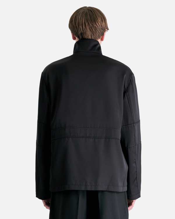 Jil Sander Heavy Viscose Silk Twill Blouson - Black | Garmentory