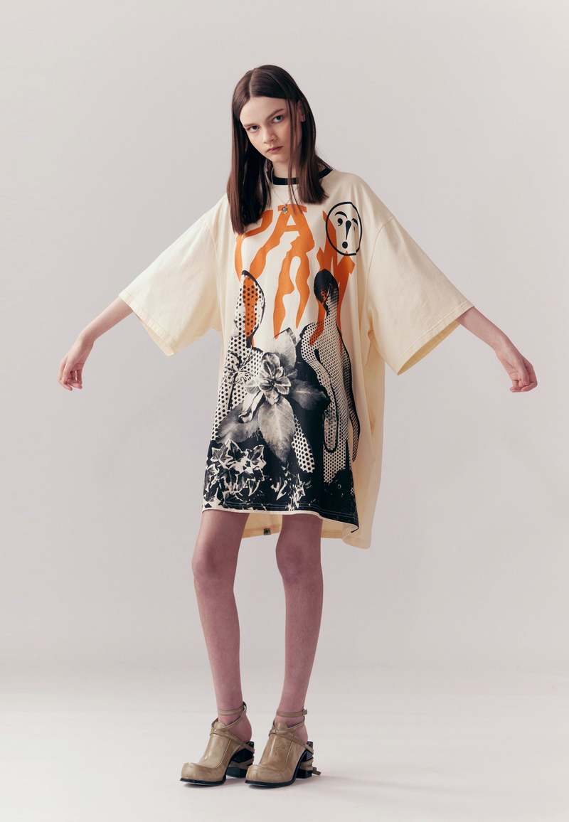 montmartre foulard mini dress Amoris T709 Elegant Chiffon Mini Dress with Neck Scarf Sage / XL