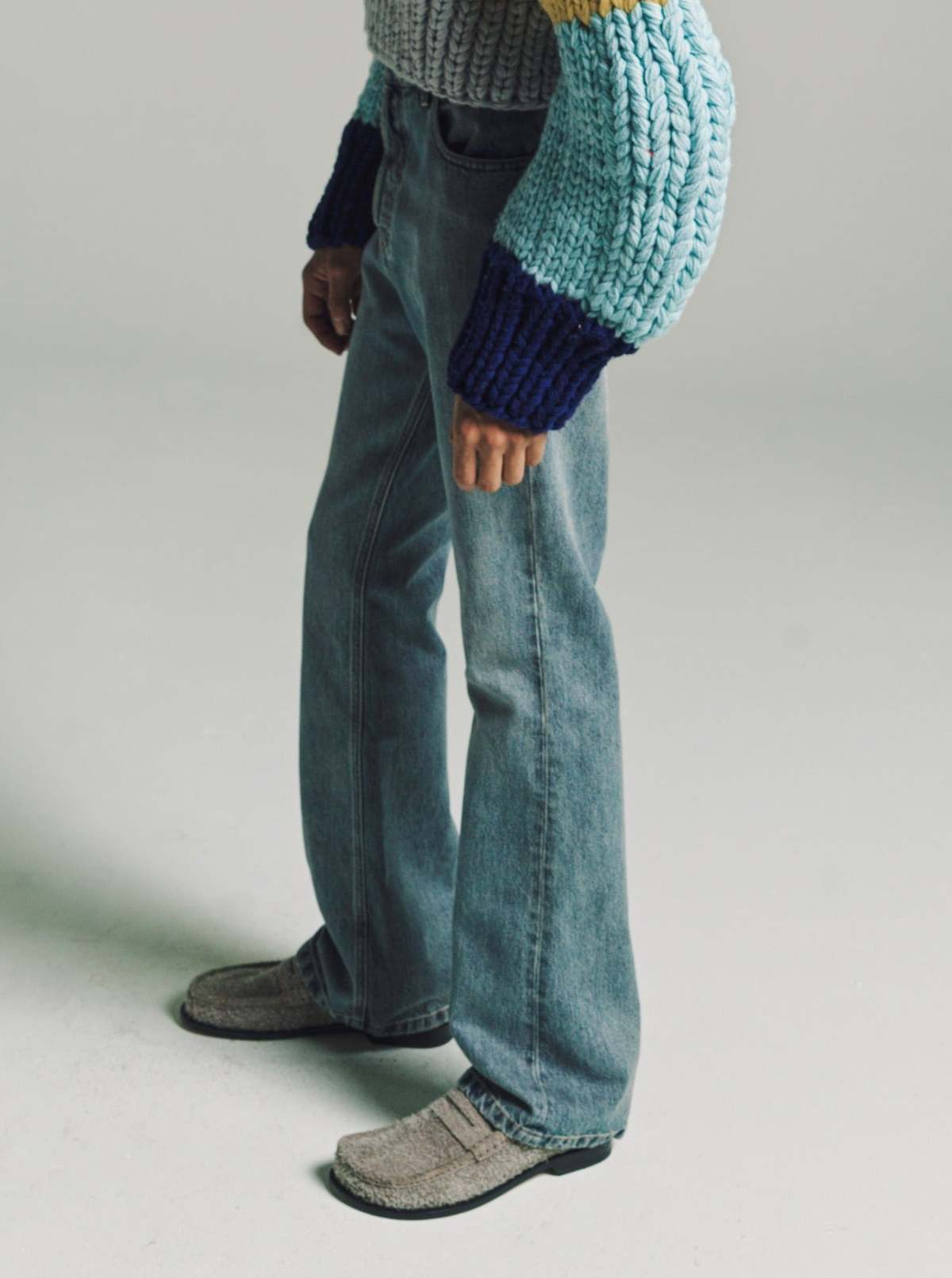 LOEWE Bootleg Jeans - Washed Denim | Garmentory