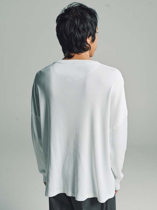 LOEWE Oversized Fit Long Sleeve T-shirt - White | Garmentory