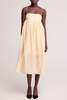baaby Silk Linen Floating Dress - Lemon Yellow - Thumbnail 2