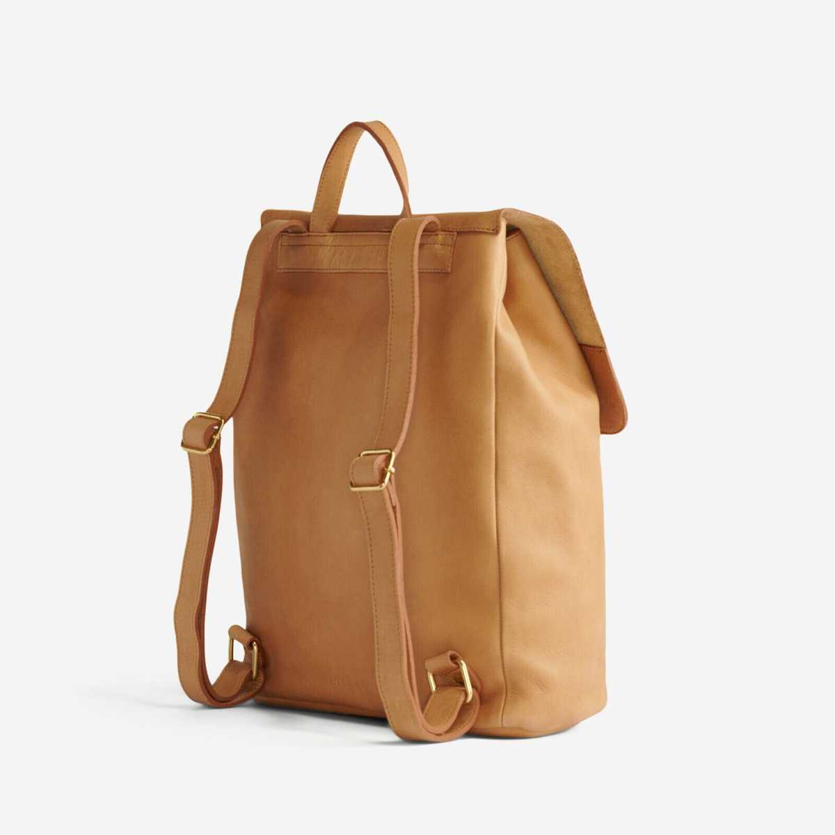 Nisolo Daniela Black Leather Drawstring Backpack Alex Commuter Backpack Black – Nisolo main image 2