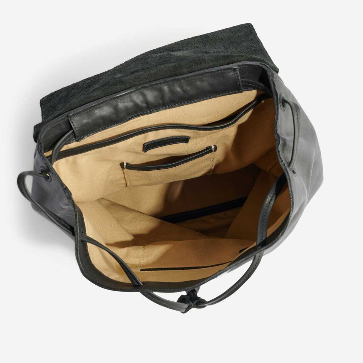 Nisolo Daniela Drawstring Backpack - Black | Garmentory display picture 3