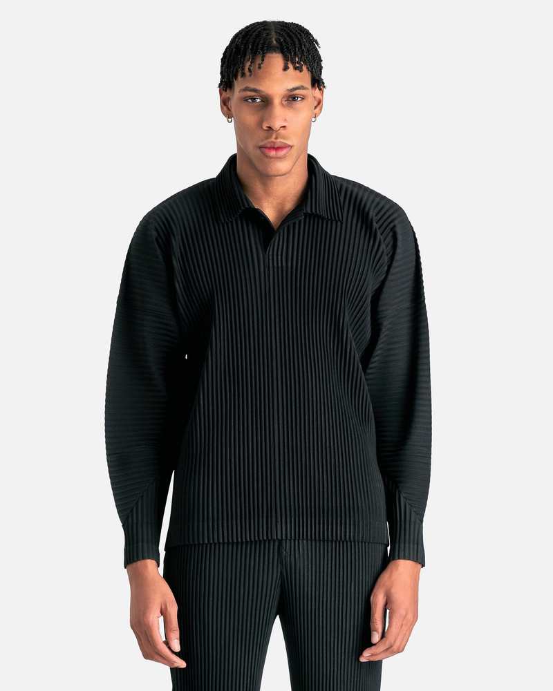 HOMME PLISSE ISSEY MIYAKE MC January Polo Shirt - Black