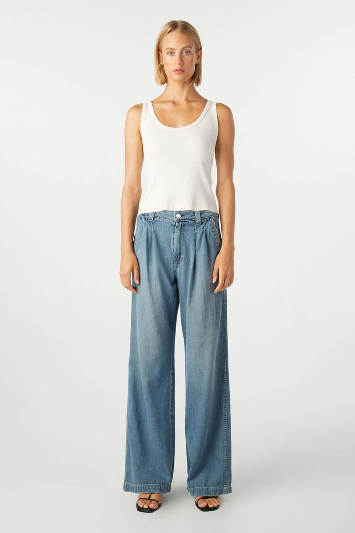 Matilda Vintage 3-Piece Trouser Set - Powder