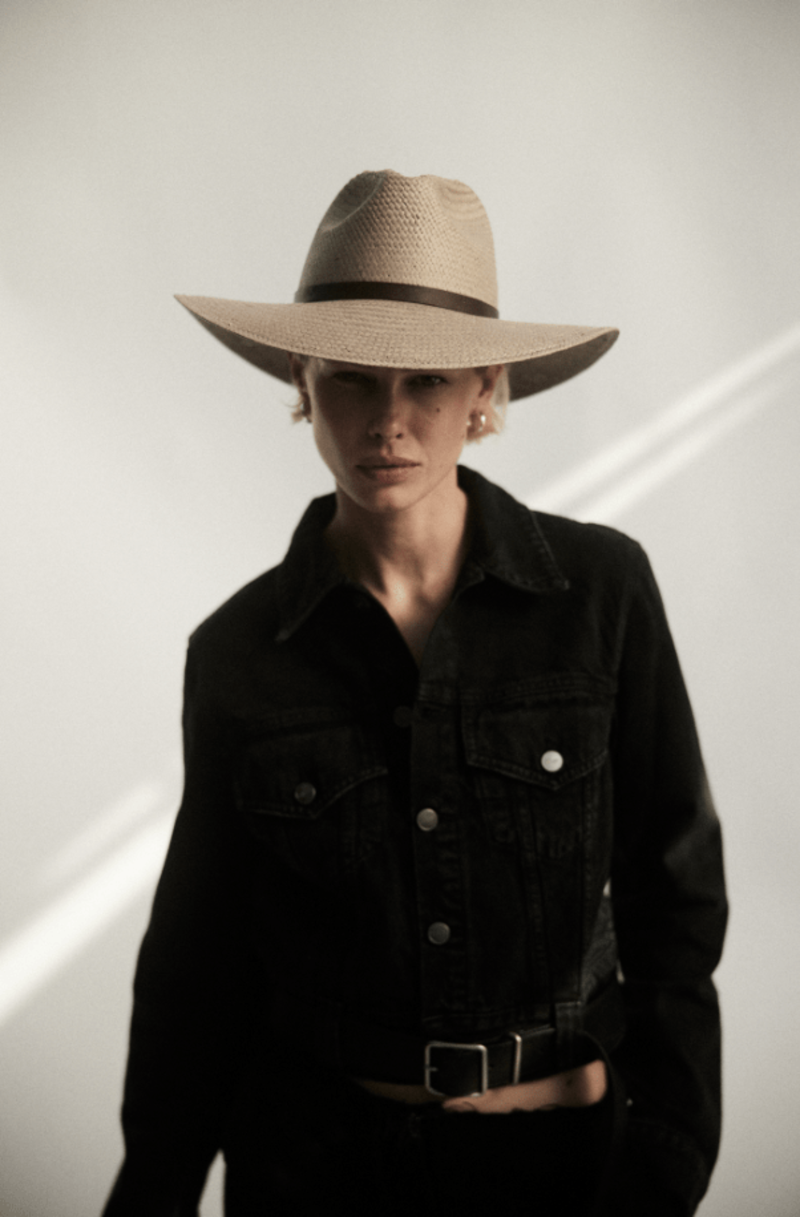 Janessa Leone Judith Hat - Taupe | Garmentory display picture 3