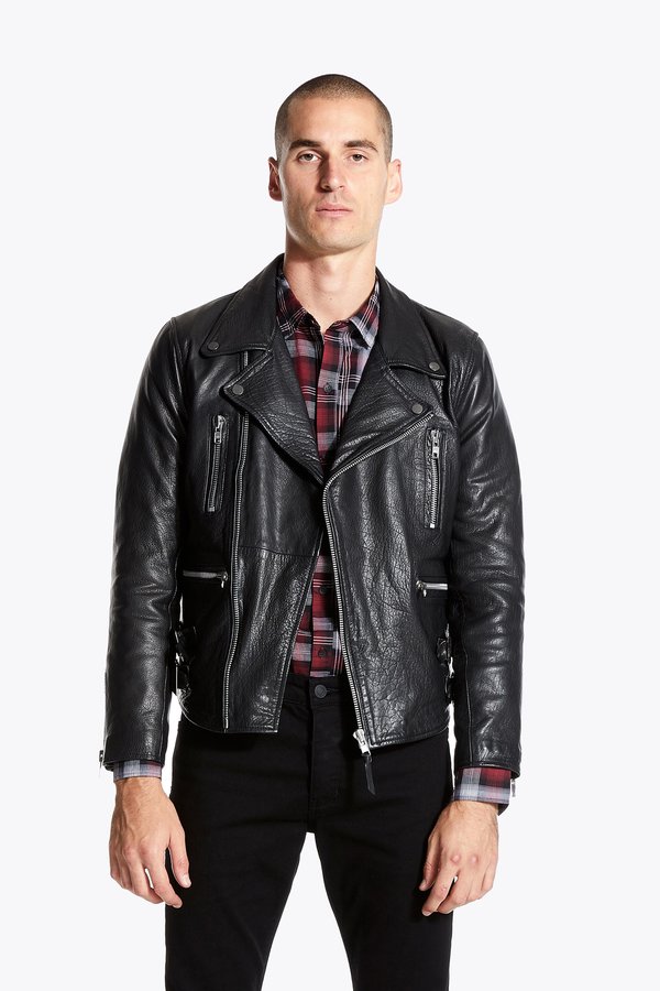 neuw denim leather jacket