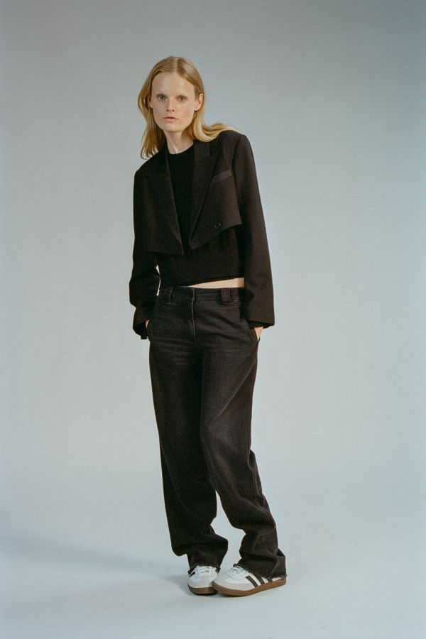 Saint Art Nessa Midrise Straight Pant - Carbon Wash