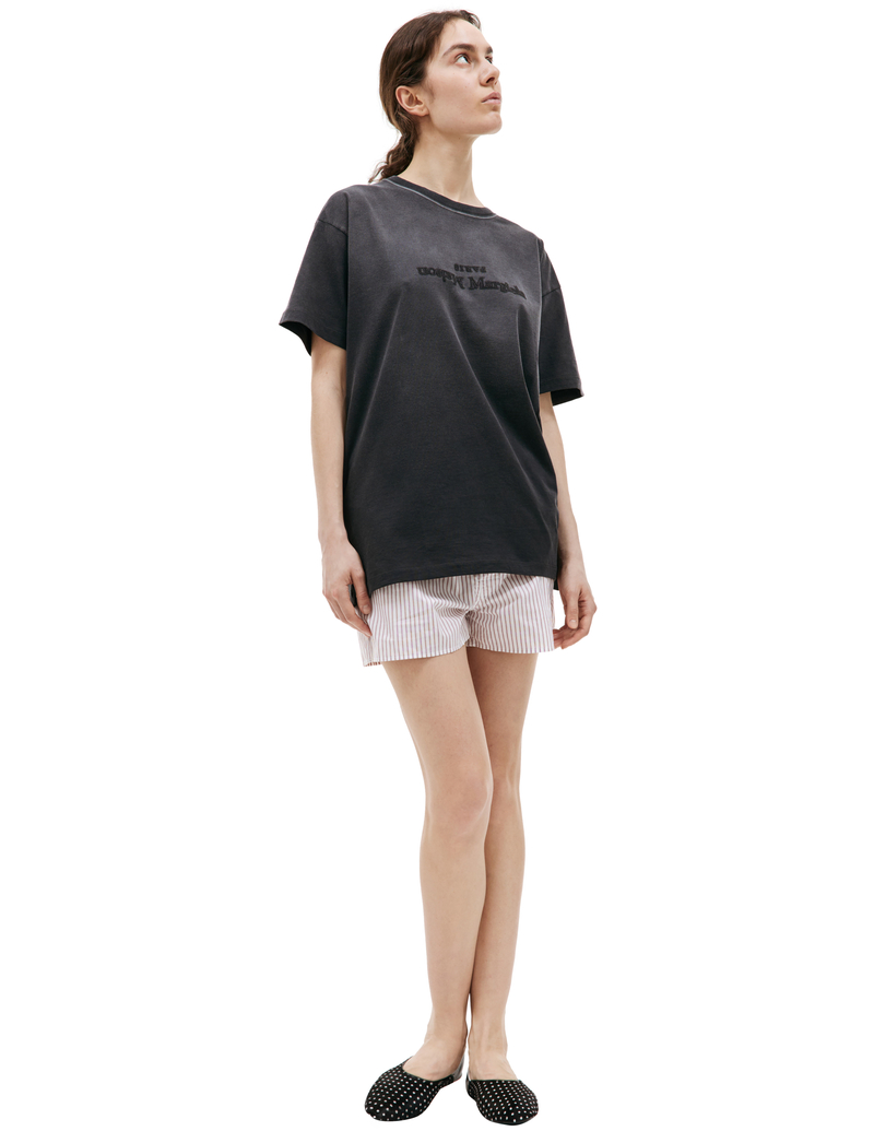 Maison Margiela Reverse Logo T Shirt - Gray | Garmentory