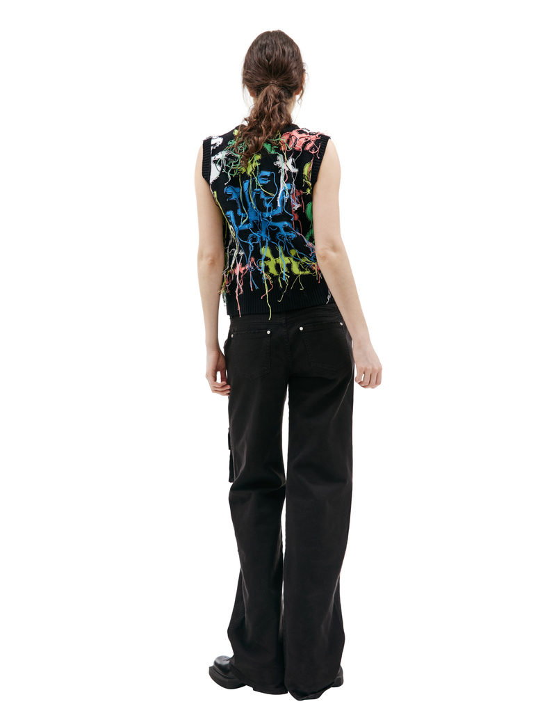 Charles Jeffrey LOVERBOY Intarsia Knit Vest - Print
