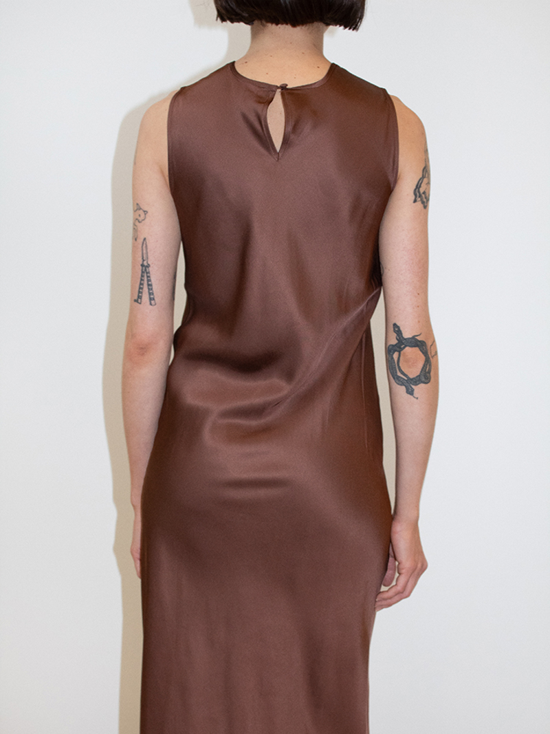 Baserange Dydine Tank Dress - Dark Brown | Garmentory