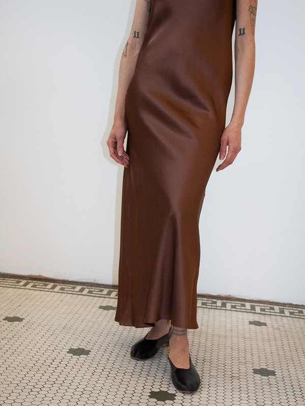 Baserange Dydine Tank Dress - Dark Brown | Garmentory
