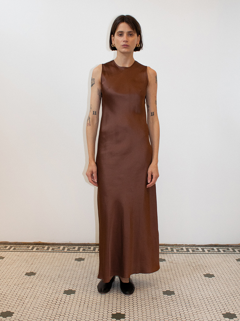 ワンピース BASERANGE Dydine Dress brown Dydine Dress in Assortment | Fine linen | en | Baserange