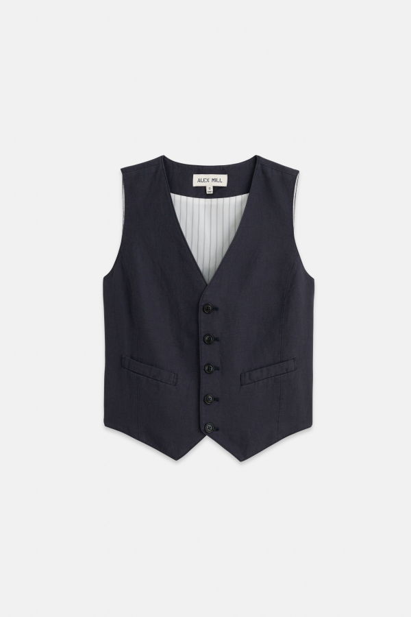 Alex Mill Kam Vest - Washed Black