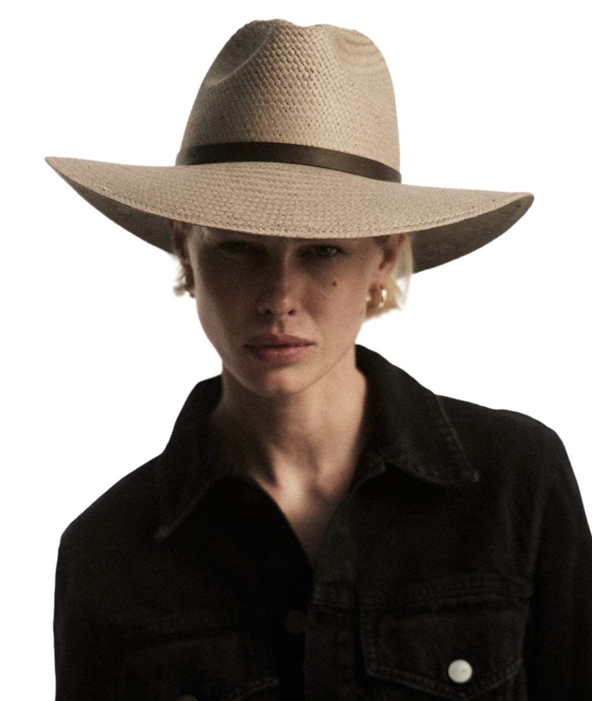 JANESSA LEON  Taupe Wide-Brim Hat Size SMALL 51” Janessa Leone Judith - Taupe | James Perse Los Angeles main image 2