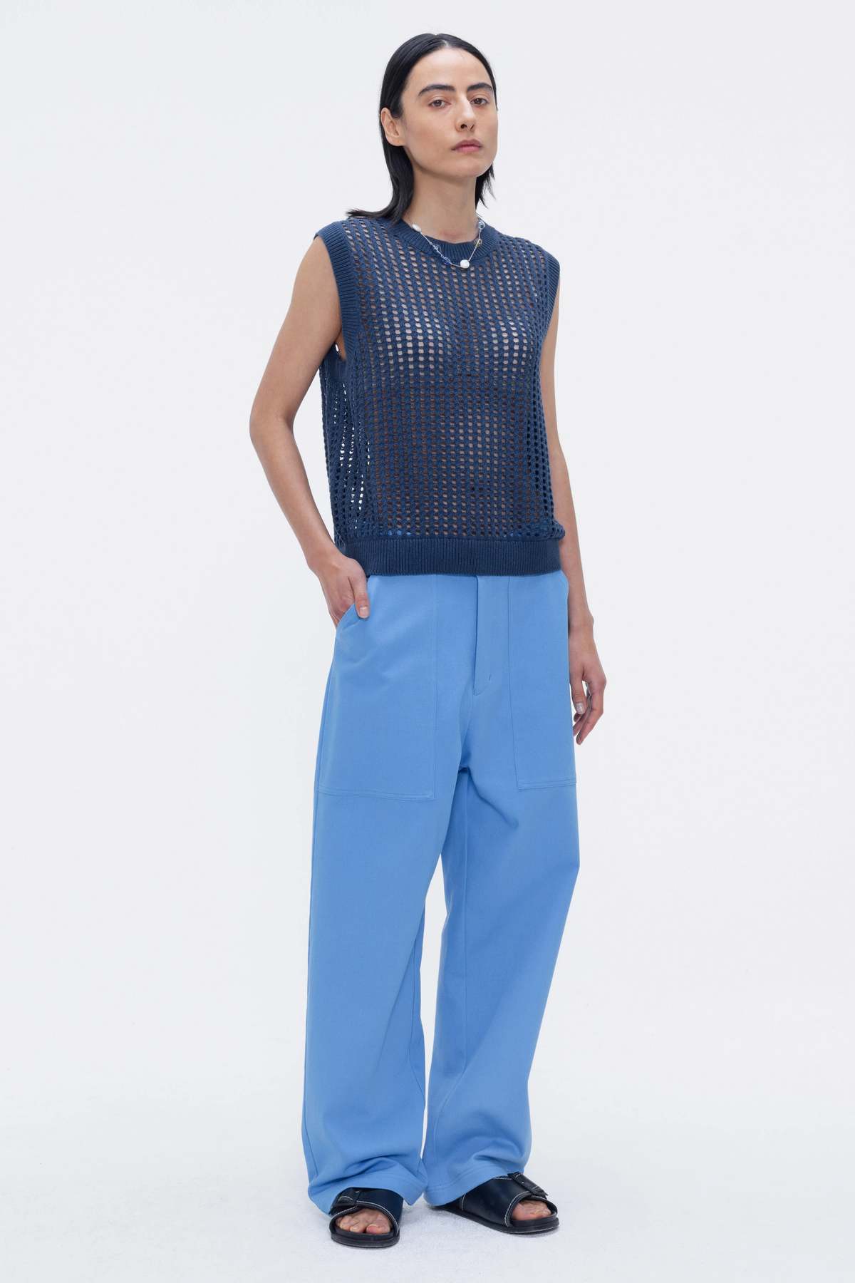 Our Sister Margaret Knit Vest - Navy - Image 4 of 4