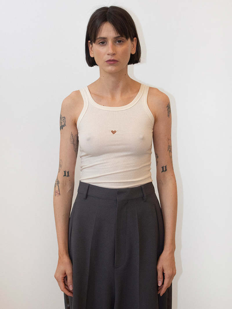 Baserange Heart Tank, Undyed | Garmentory