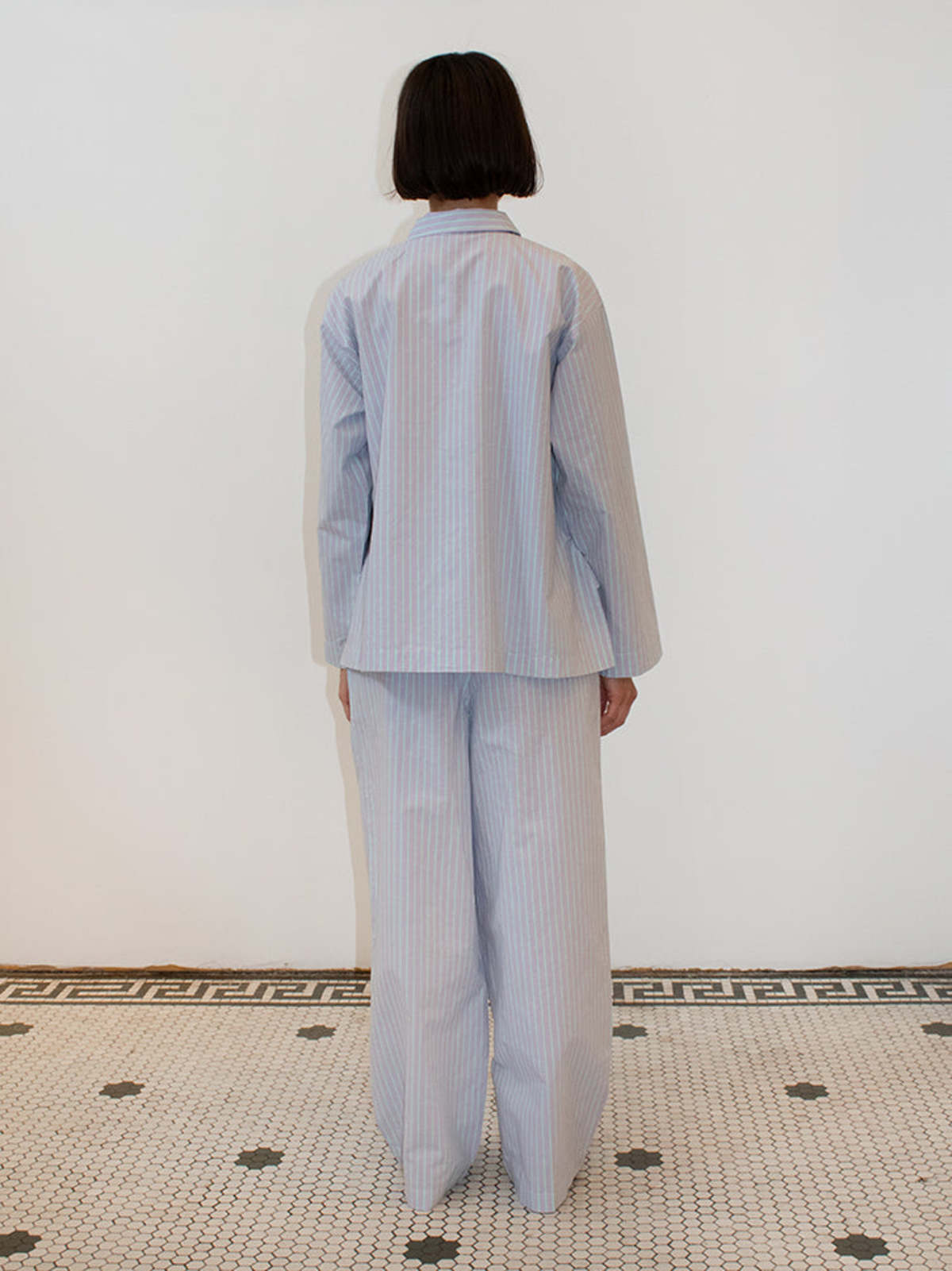 Baserange Kolla Shirt - Lilac Stripe | Garmentory