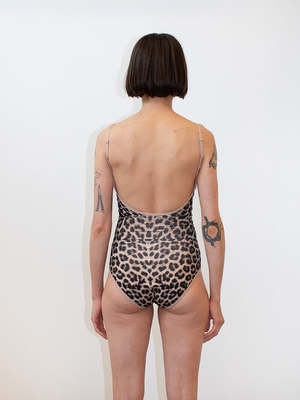 Baserange emily body leopard ボディスーツ Emily Body in Leopard | Circulose jersey | Baserange
