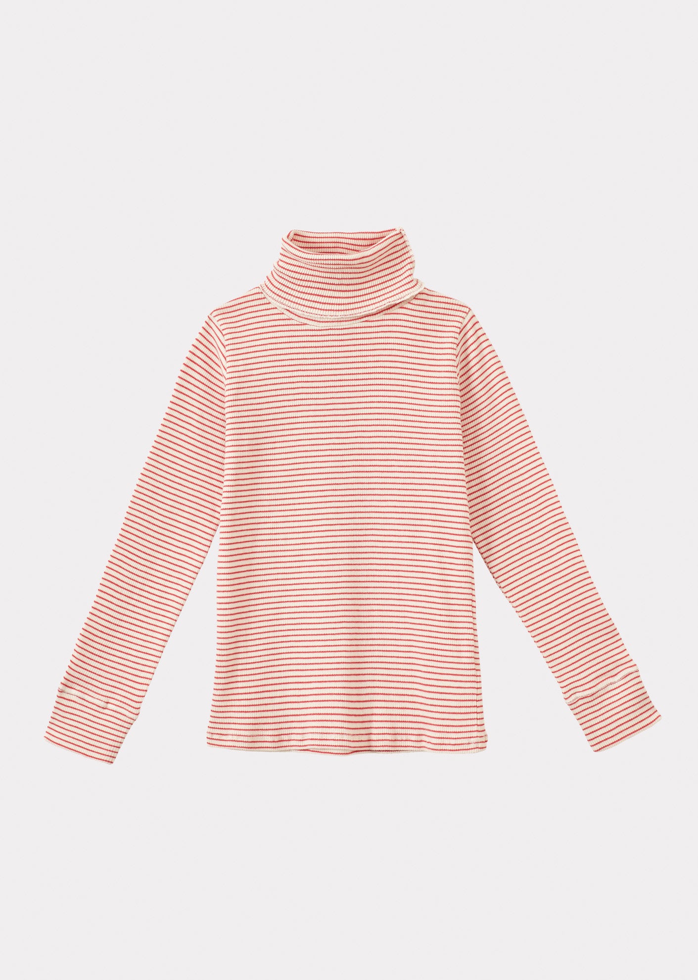 Kids Caramel Claro Turtle Neck - Redcurrant/Cream | Garmentory