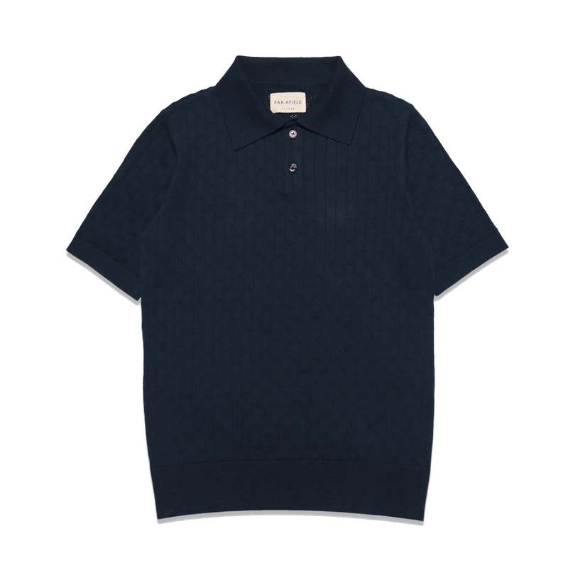 Far Afield Jacobs S/S Polo - NAVY IRIS Far Afield Jacobs S/S Polo - NAVY IRIS