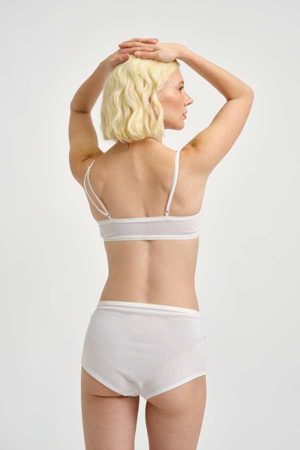 Eliza Faulkner Gemma Panty - White Mesh