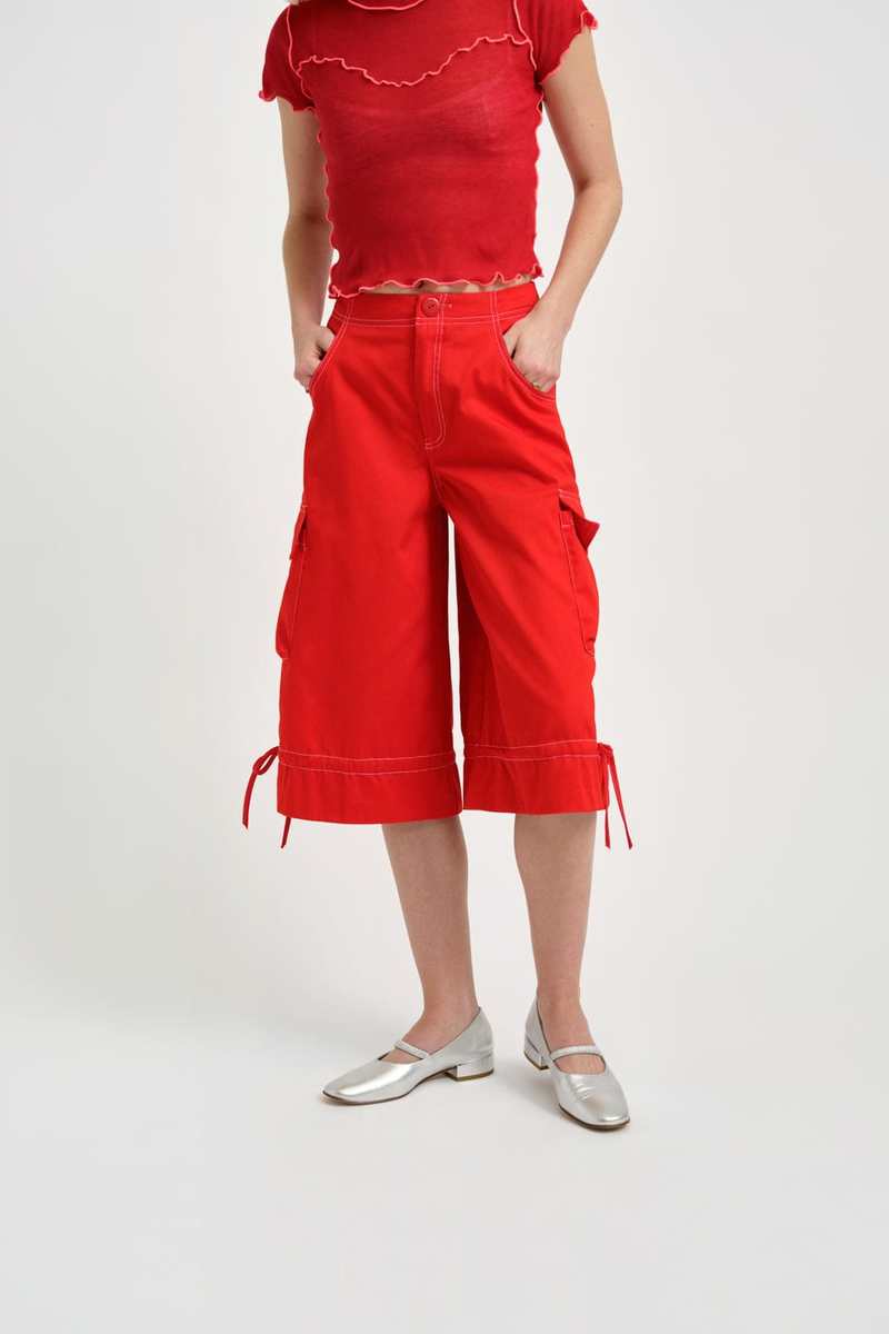 Eliza Faulkner Roxy Short - Red Twill Eliza Faulkner Roxy Short - Red Twill