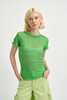 Eliza Faulkner Shortsleeve Rib Tee - Apple Green - Thumbnail 1