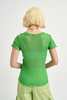 Eliza Faulkner Shortsleeve Rib Tee - Apple Green - Thumbnail 2