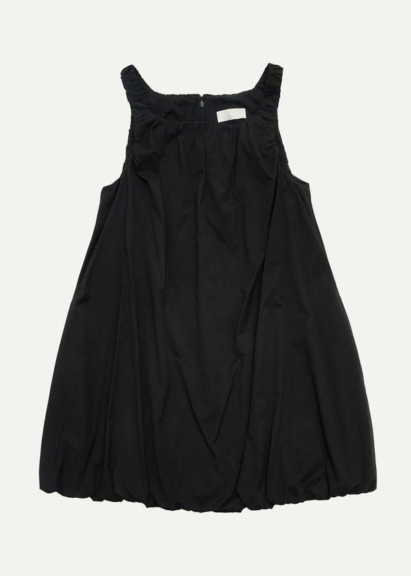 amomento volume mini dress Gray Cotton Volume Shirring Minidress by AMOMENTO on Sale