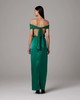 VOZ Convertible Halter Dress - Emerald/Aubergine/Silver Mink - Thumbnail 18