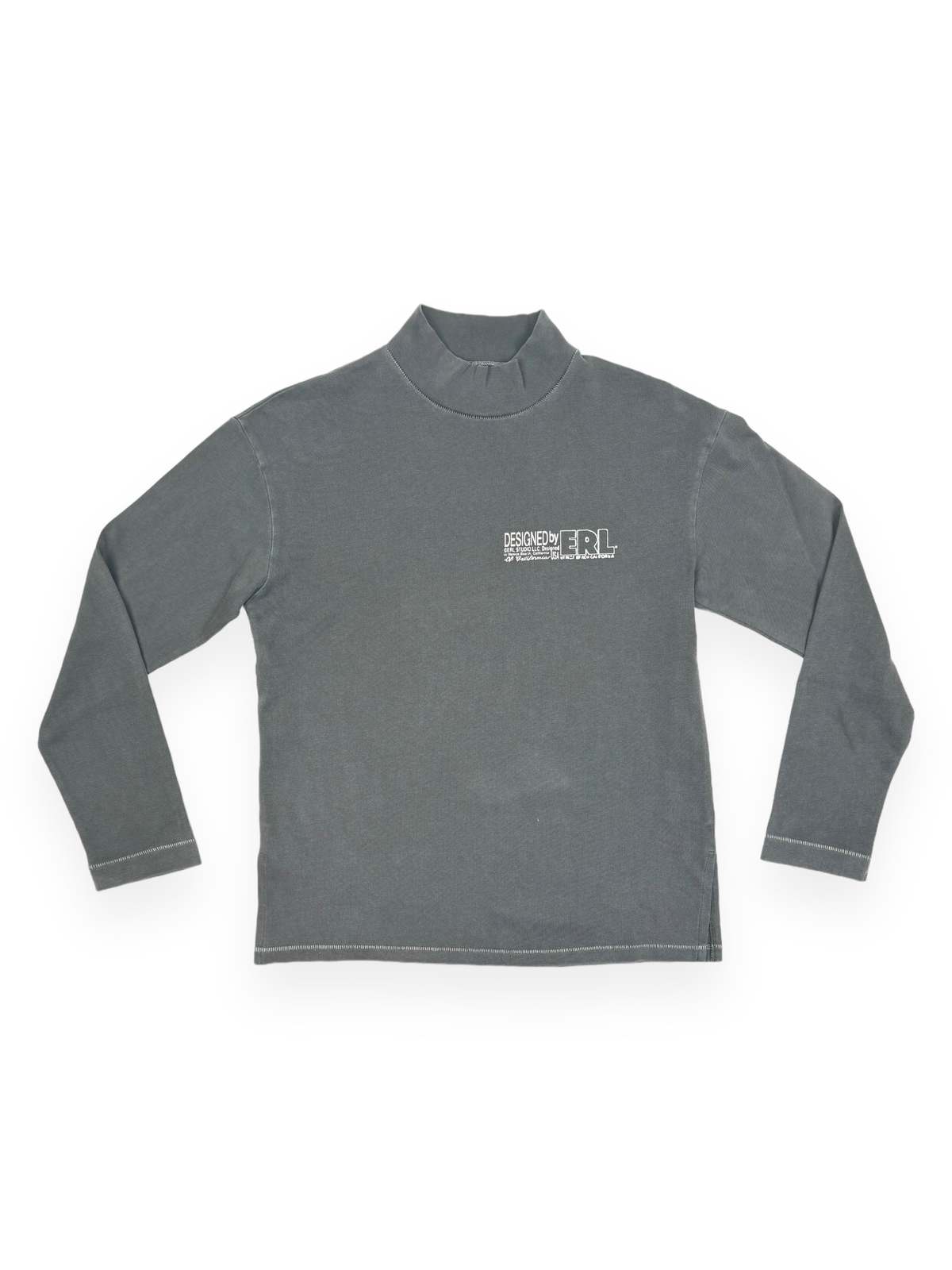ERL Make Believe Longsleeve Shirt - Washed Charcoal | Garmentory
