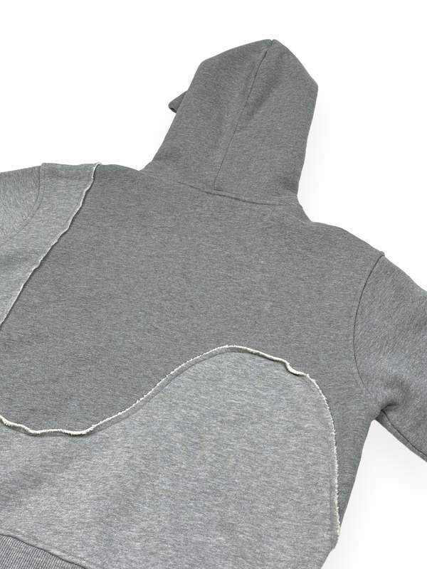 ERL Swirl Zipped Hoodie - Grey Melange | Garmentory