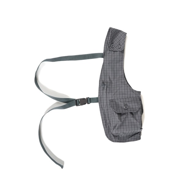 Engineered Garments PC Shoulder Vest - Grey Gunclub Check | Garmentory