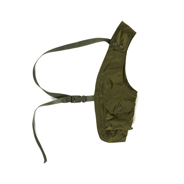 Engineered Garments Nylon Ripstop Shoulder Vest - Olive | Garmentory