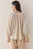 Amente Textured Peasant Blouse - Natural - Thumbnail 10