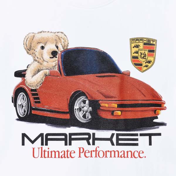 MARKET Ultimate Performance Bear Tshirt - White | Garmentory