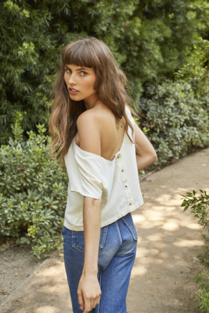 Lacausa Reversible Silk Top Lacausa Reversible Silk Top