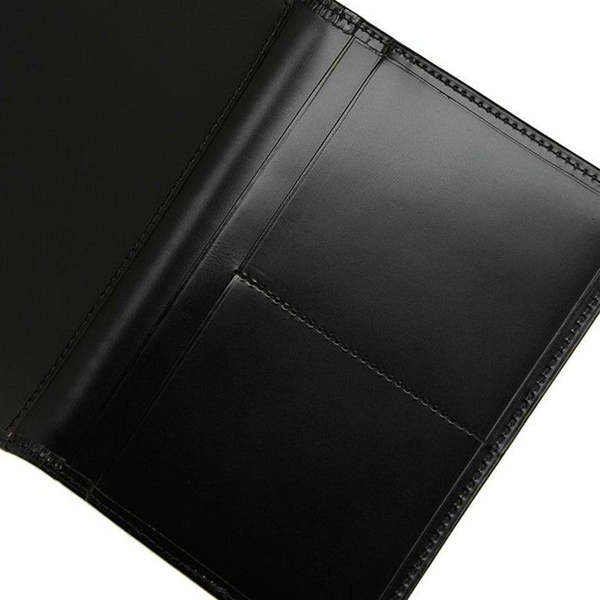 Porter Yoshida & Co PS LEATHER WALLET PASSPORT CASE - BLACK x