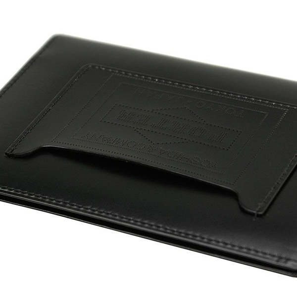 Porter Yoshida & Co. PS LEATHER WALLET PASSPORT CASE - ORANGE x